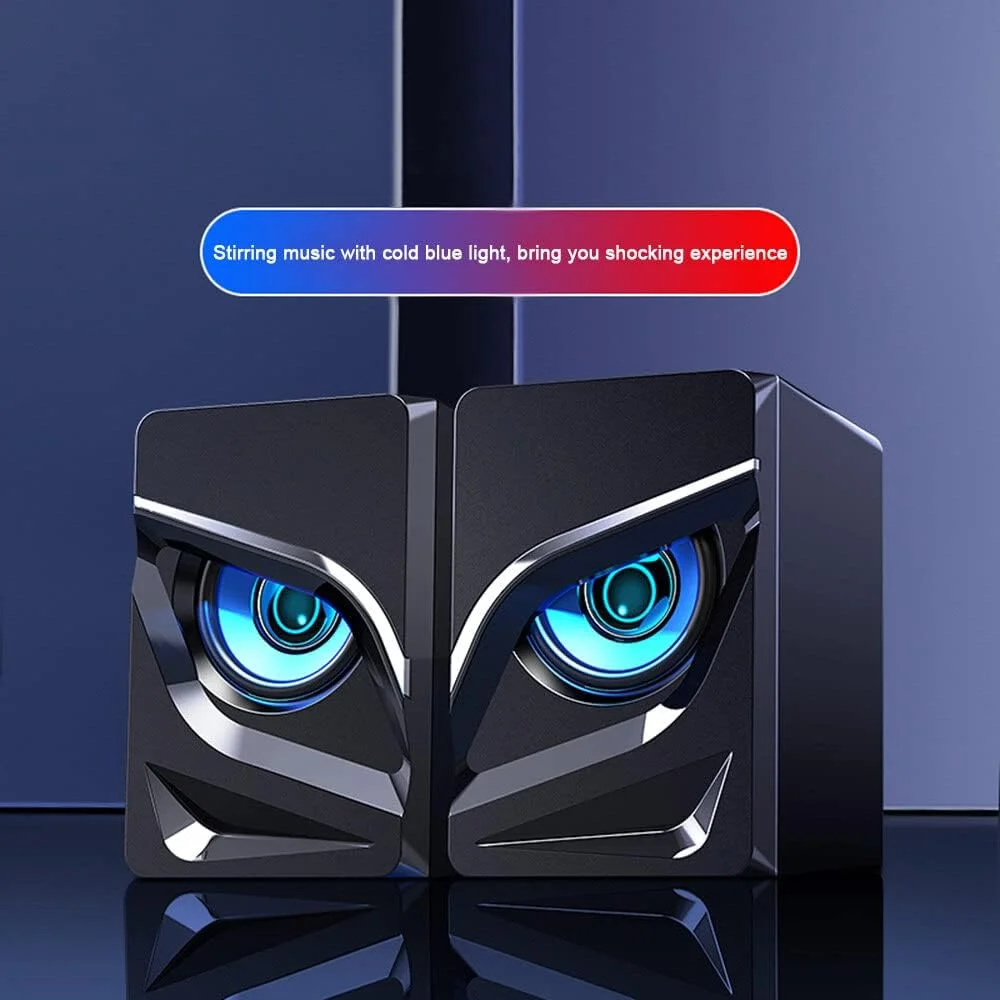 اسپیکر استریو صدای مینی USB 2.1 مدل Irovami V128، ساب ووفر کامپیوتر رومیزی، تقویت کننده فرکانس پایین خانگی برای تلفن و نوت بوک - نسخه استاندارد اسپیکر استریو صدای مینی USB 2.1 مدل Irovami V128، ساب ووفر کامپیوتر رومیزی، تقویت کننده فرکانس پایین خانگی برای تلفن و نوت بوک - نسخه استاندارد