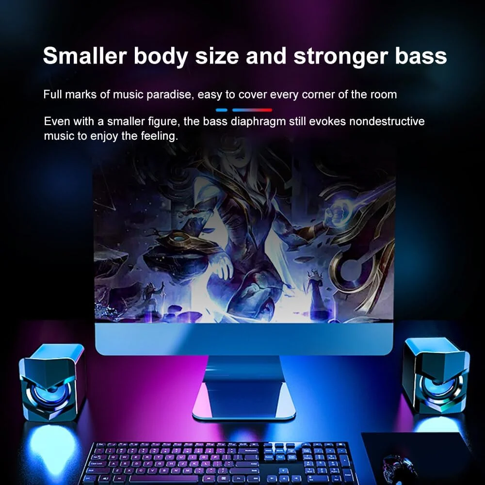 اسپیکر رومیزی کوچک ایرومی مدل V-158 ساب ووفر سوپر باس 3.5 میلی متری سیمی پخش کننده موسیقی ساندباکس USB برای تلفن همراه لپ تاپ جهانی اسپیکر رومیزی کوچک ایرومی مدل V-158 ساب ووفر سوپر باس 3.5 میلی متری سیمی پخش کننده موسیقی ساندباکس USB برای تلفن همراه لپ تاپ جهانی