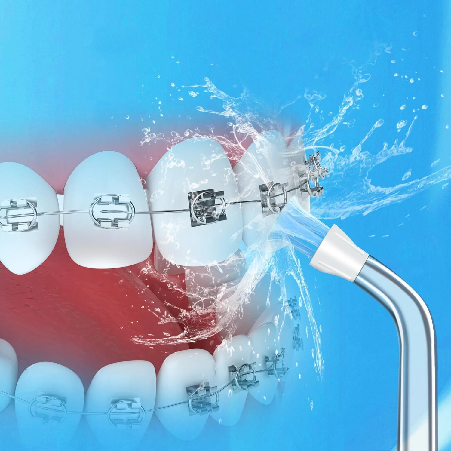 سری های جایگزین MAKINGTEC برای دستگاه های نخ دندان آبی Waterpik، سری های جایگزین پلاک سیكر سازگار با دستگاه های نخ دندان آبی Waterpik، سری های برس دار حذف کننده پلاک