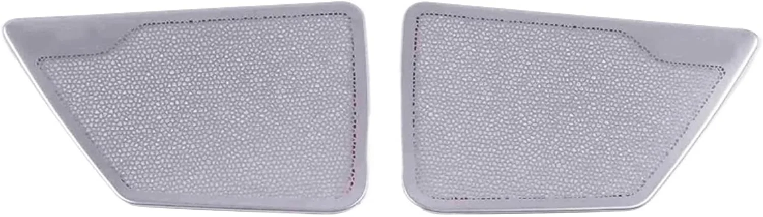 روکش بلندگوی درب خودرو کوویسا مناسب برای لکسوس NX 260 350 مدل 2022 2023، پد بلندگو، قاب تریم، استیکر، لوازم جانبی داخلی استیل، محافظ روکش بلندگوی خودرو (رنگ نقره ای - 01)