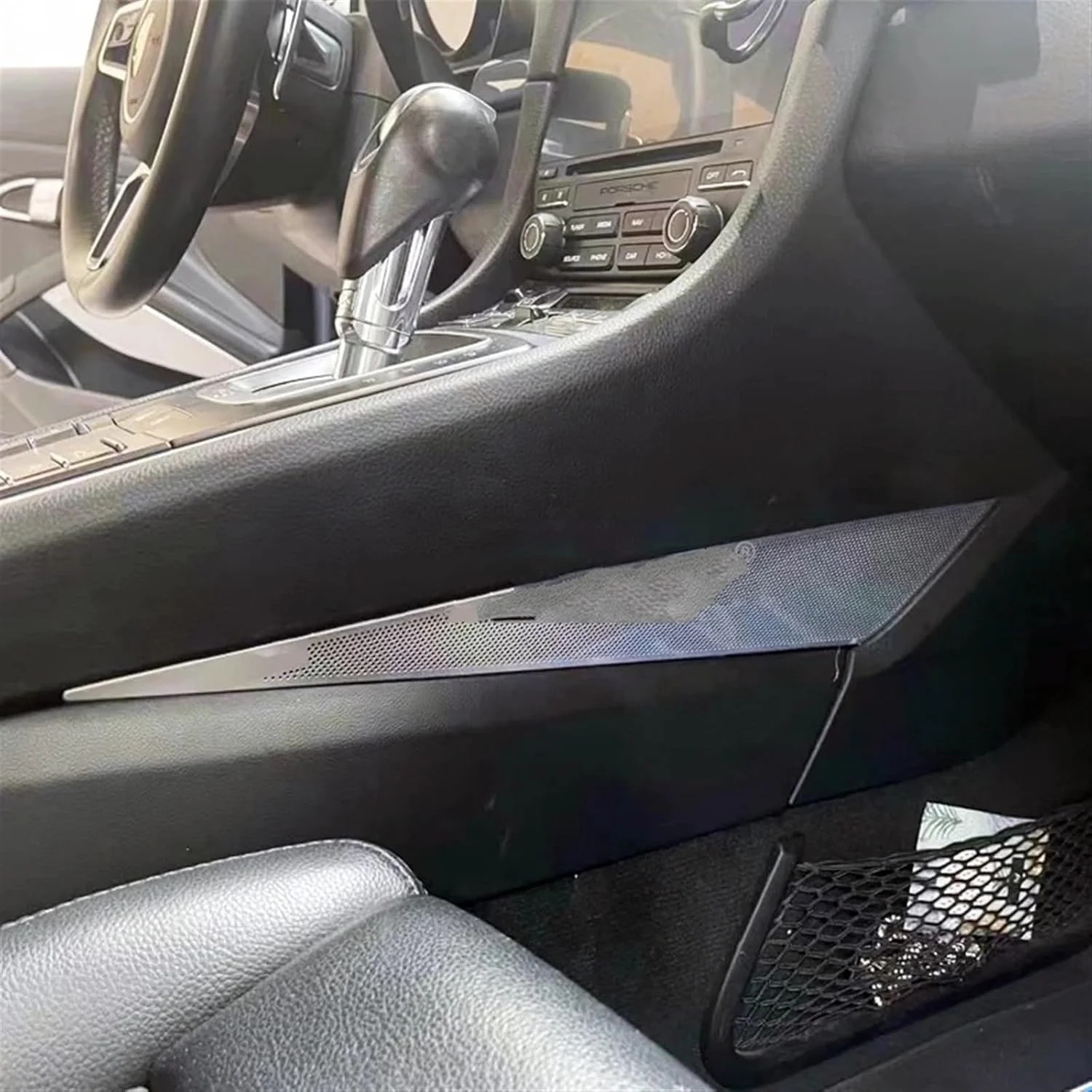 KUVISA برای پورشه، 718 باکستر کیمن 2018-2022، روکش قاب تزئینی بلندگوی صوتی درب کنترل مرکزی، محافظ بلندگوی کرومی (نقره ای) KUVISA برای پورشه، 718 باکستر کیمن 2018-2022، روکش قاب تزئینی بلندگوی صوتی درب کنترل مرکزی، محافظ بلندگوی کرومی (نقره ای)