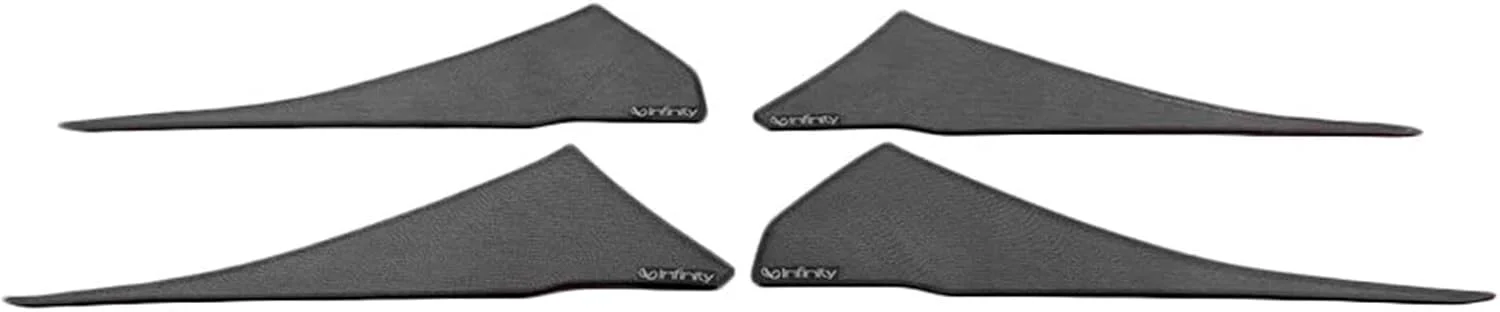 کاور محافظ بلندگوی درب خودرو مدل KUVISA مناسب برای هیوندای سانتافه 2019 2020، قاب تریم کرومی بلندگو، لوازم جانبی داخلی خودرو (سفید)