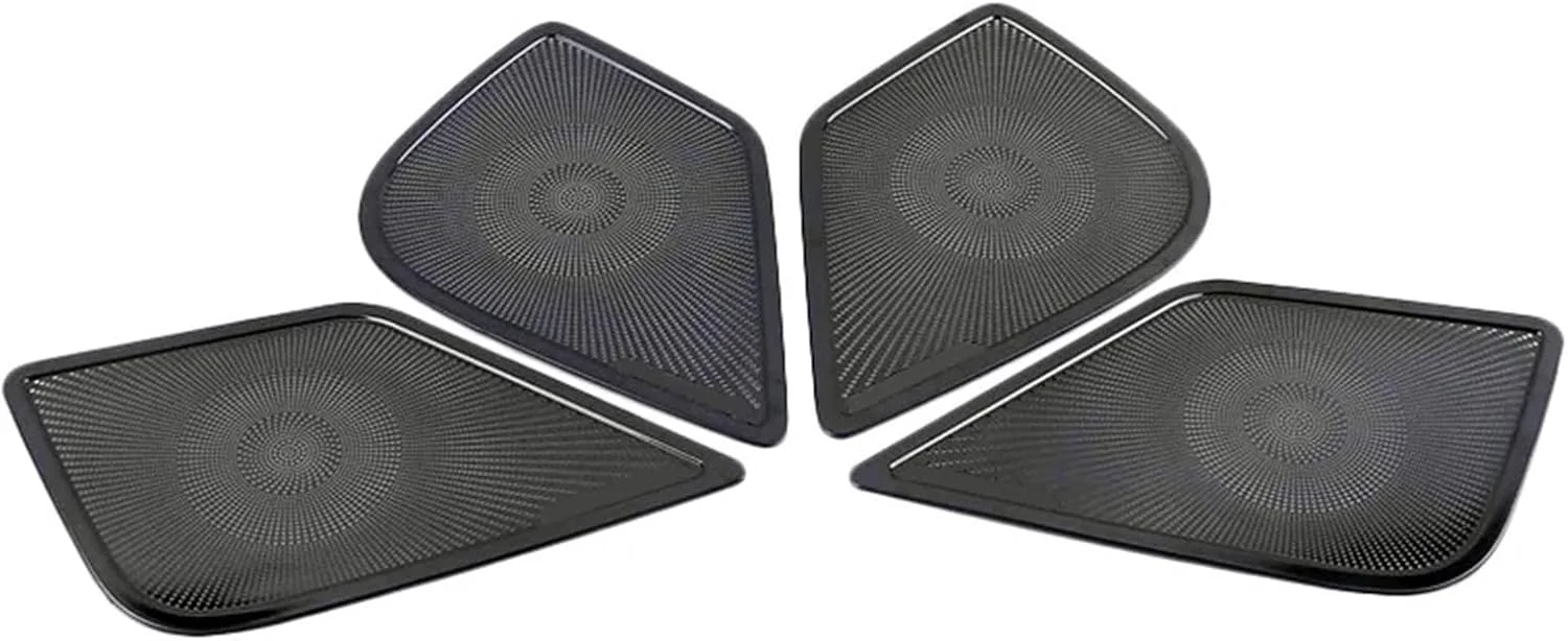 روکش قاب بلندگوی درب خودرو KUVISA، تریم کرومی بلندگو، لوازم جانبی داخلی استیکر، برای NISSAN، آلتیما تینا 2018 2019 محافظ روکش بلندگوی خودرو (مشکی)