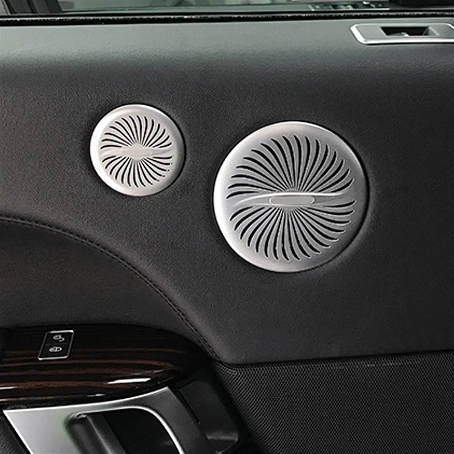 روکش بلندگوی درب خودرو KUVISA، قاب تزئینی بلندگو، برچسب استیل، لوازم جانبی داخلی، برای رنج روور، Vogue L405 2013-2021 محافظ روکش بلندگوی خودرو (Pillar X2-Logo) روکش بلندگوی درب خودرو KUVISA، قاب تزئینی بلندگو، برچسب استیل، لوازم جانبی داخلی، برای رنج روور، Vogue L405 2013-2021 محافظ روکش بلندگوی خودرو (Pillar X2-Logo)