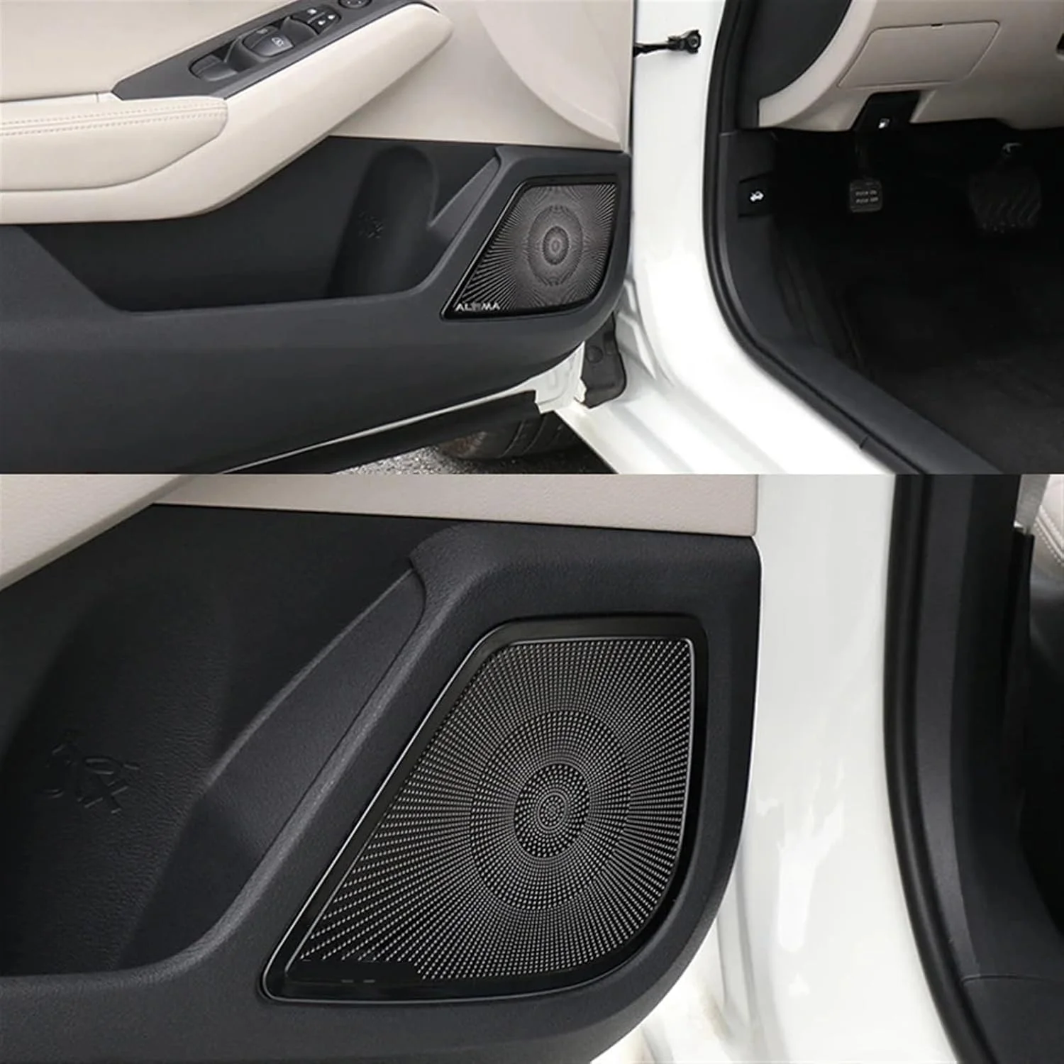 روکش قاب بلندگوی درب خودرو KUVISA، تریم کرومی بلندگو، لوازم جانبی داخلی استیکر، برای NISSAN، آلتیما تینا 2018 2019 محافظ روکش بلندگوی خودرو (مشکی) روکش قاب بلندگوی درب خودرو KUVISA، تریم کرومی بلندگو، لوازم جانبی داخلی استیکر، برای NISSAN، آلتیما تینا 2018 2019 محافظ روکش بلندگوی خودرو (مشکی)