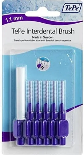 برس های بین دندانی بنفش تپه 1.1 میلی متری - (بسته 6 عددی)
