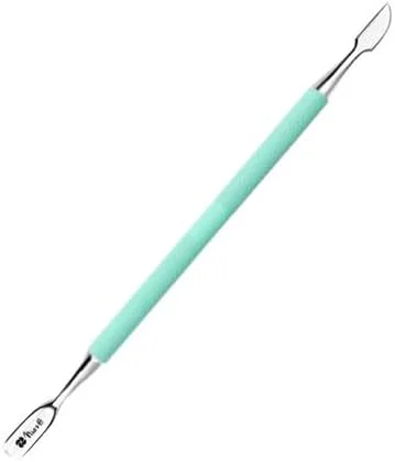 ابزار حرفه ای دو سر پوشر و کاتر کوتیکول از جنس استیل ضد زنگ، طول 13 سانتی متر، سبز نعنایی ابزار حرفه ای دو سر پوشر و کاتر کوتیکول از جنس استیل ضد زنگ، طول 13 سانتی متر، سبز نعنایی