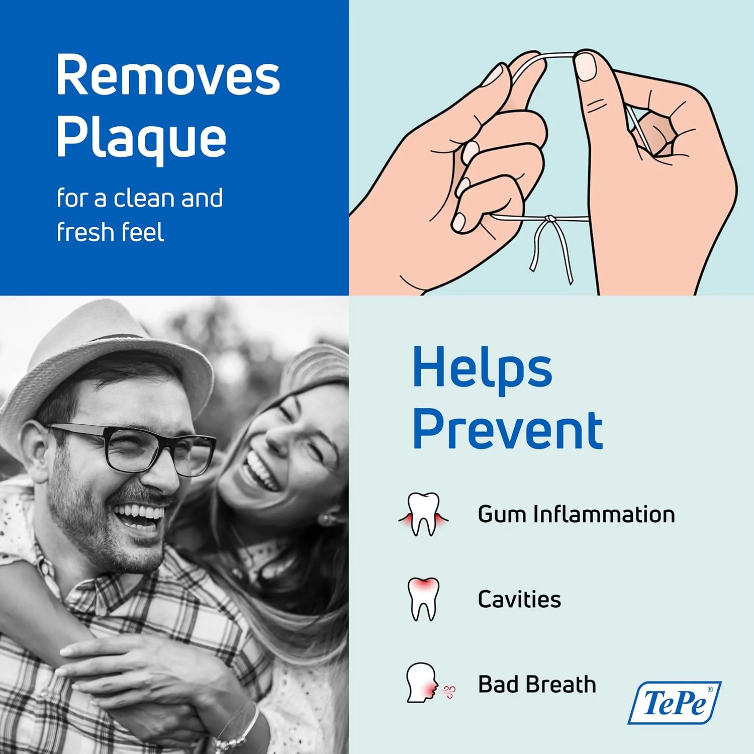 نوار دندان مومی با طعم نعناع 40 متری نوار دندان مومی با طعم نعناع 40 متری