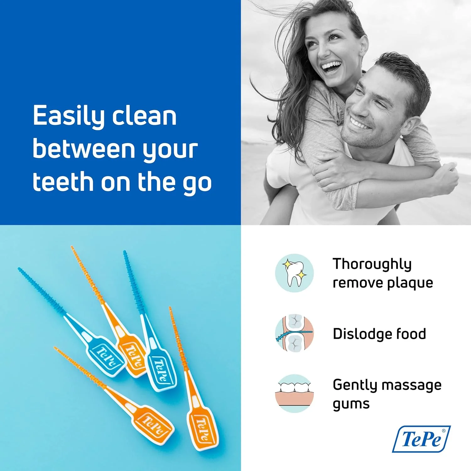 نخ دندان دسته دار TePe، خلال دندان، نخ دندان، EasyPicks XS/S، نارنجی، بسته 60 عددی نخ دندان دسته دار TePe، خلال دندان، نخ دندان، EasyPicks XS/S، نارنجی، بسته 60 عددی