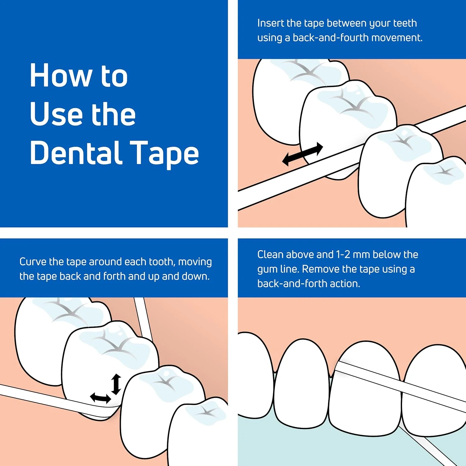 نوار دندان مومی با طعم نعناع 40 متری نوار دندان مومی با طعم نعناع 40 متری