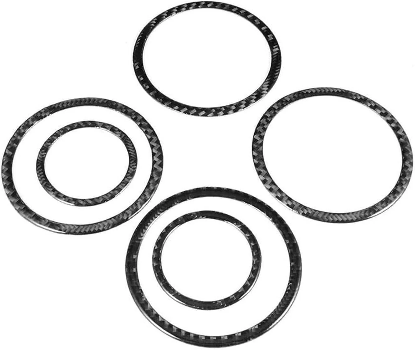حلقه های تزئینی بلندگوی صوتی درب خودرو از جنس فیبر کربن KUVISA مناسب برای F25 X3 F26 X4 F07 محافظ پوشش بلندگوی خودرو
