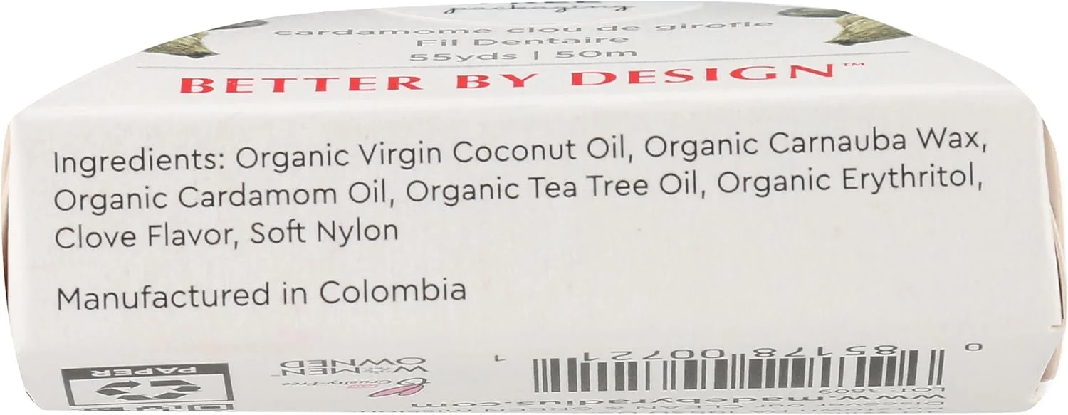 نخ دندان ارگانیک RADIUS با طعم میخک و هل، 50 متر نخ دندان ارگانیک RADIUS با طعم میخک و هل، 50 متر