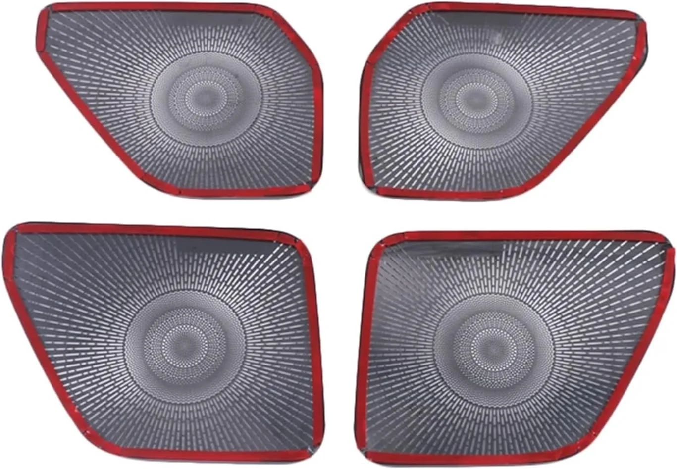 KUVISA برای لندرور، دیفندر 110 مدل 2020 2021 2022 لوازم جانبی خودرو تزئین بلندگو روکش درب محافظ توری بلندگو محافظ روکش بلندگوی خودرو (رنگ نقره ای-01)