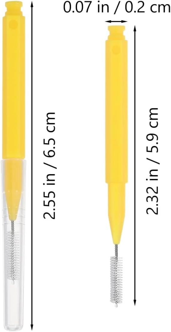هیلایفتی 30 عدد برس بین دندانی، مسواک بین دندانی، مراقبت از دهان، برس های تمیز کننده دندان، ابزار مراقبت از دندان 0.7 میلی متر، زرد هیلایفتی 30 عدد برس بین دندانی، مسواک بین دندانی، مراقبت از دهان، برس های تمیز کننده دندان، ابزار مراقبت از دندان 0.7 میلی متر، زرد