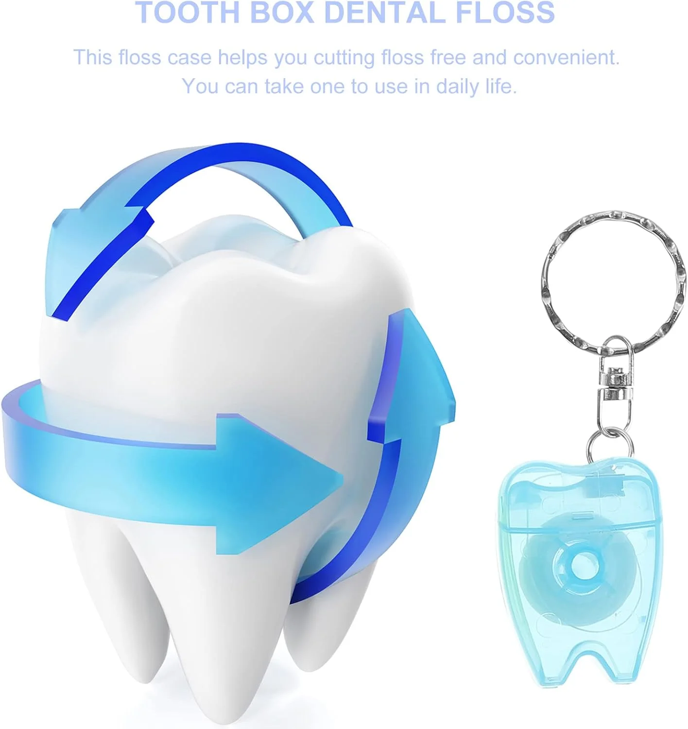نخ دندان Healifty، جعبه کوچک نخ دندان، جاکلیدی نخ دندان برای خانه و مسافرت، 5 عدد نخ دندان Healifty، جعبه کوچک نخ دندان، جاکلیدی نخ دندان برای خانه و مسافرت، 5 عدد