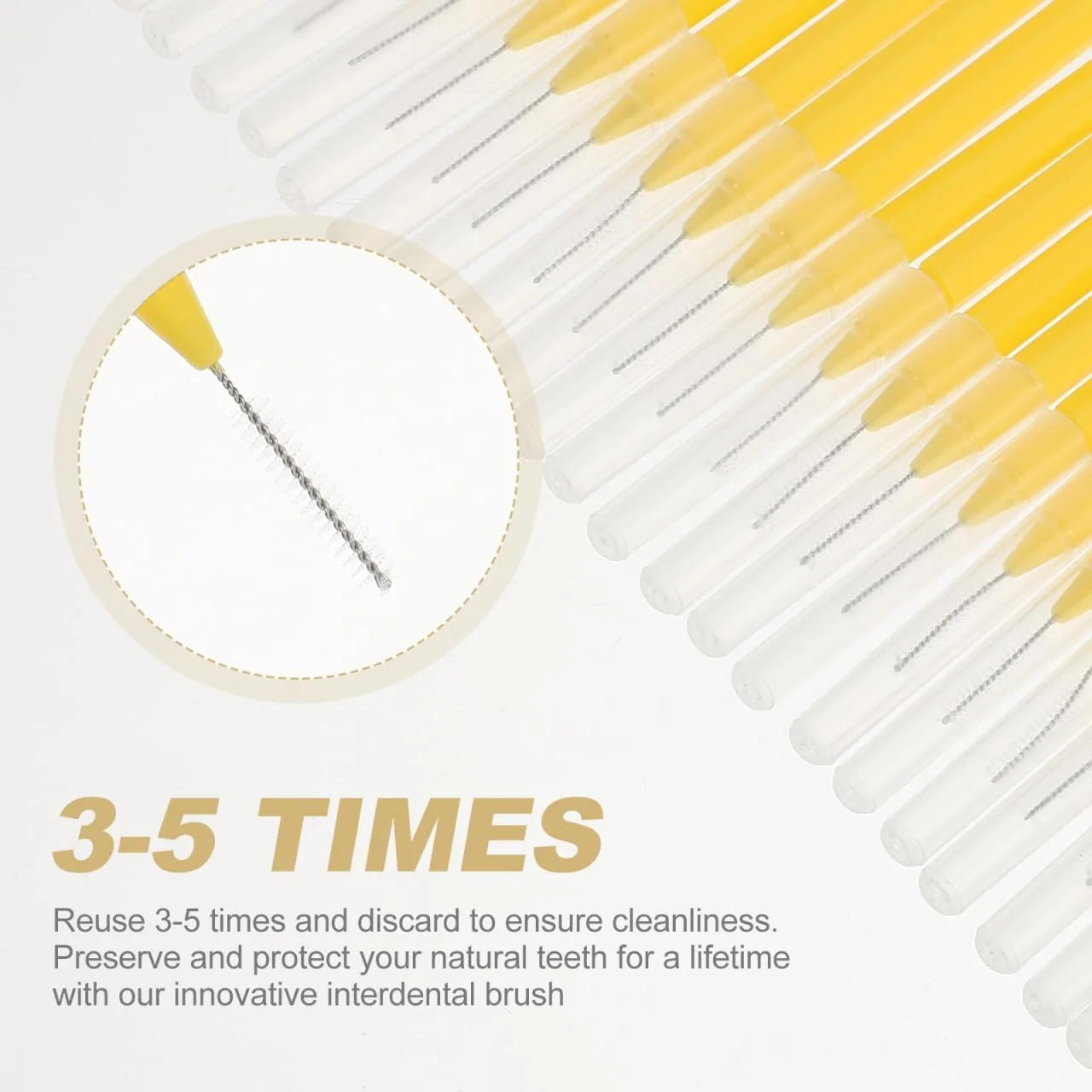 هیلایفتی 30 عدد برس بین دندانی، مسواک بین دندانی، مراقبت از دهان، برس های تمیز کننده دندان، ابزار مراقبت از دندان 0.7 میلی متر، زرد هیلایفتی 30 عدد برس بین دندانی، مسواک بین دندانی، مراقبت از دهان، برس های تمیز کننده دندان، ابزار مراقبت از دندان 0.7 میلی متر، زرد