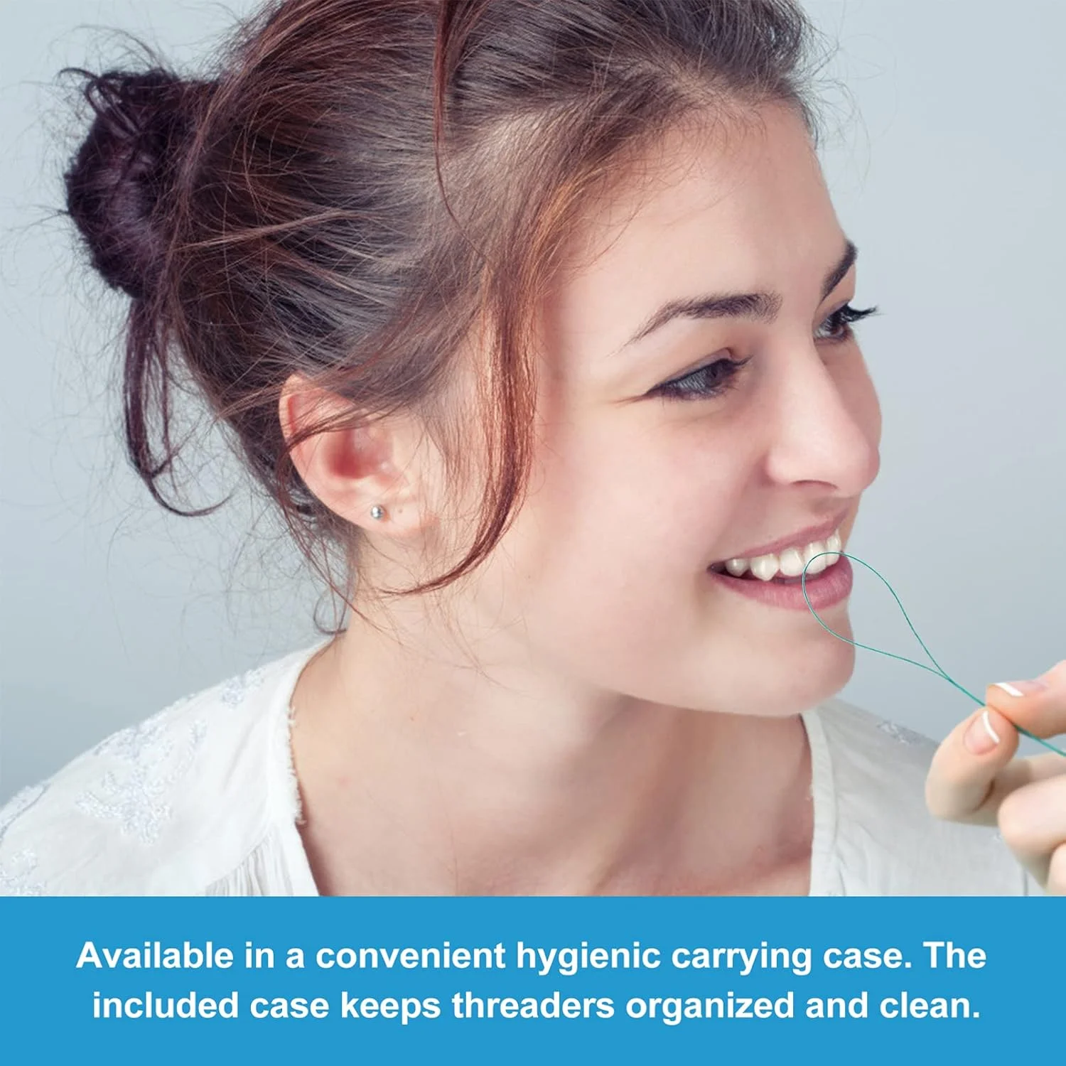 هیلایفتی 105 عدد نخ دندان حرفه ای، ابزار تمیز کننده بین دندانی برای ارتودنسی و بریج دندان هیلایفتی 105 عدد نخ دندان حرفه ای، ابزار تمیز کننده بین دندانی برای ارتودنسی و بریج دندان