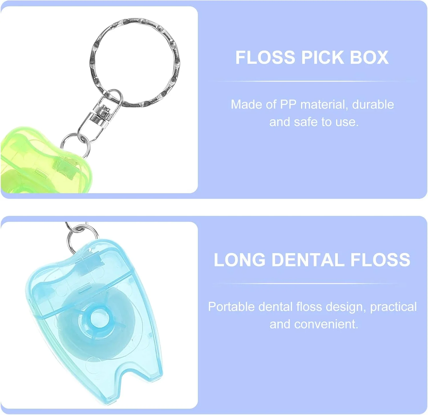 نخ دندان Healifty، جعبه کوچک نخ دندان، جاکلیدی نخ دندان برای خانه و مسافرت، 5 عدد نخ دندان Healifty، جعبه کوچک نخ دندان، جاکلیدی نخ دندان برای خانه و مسافرت، 5 عدد