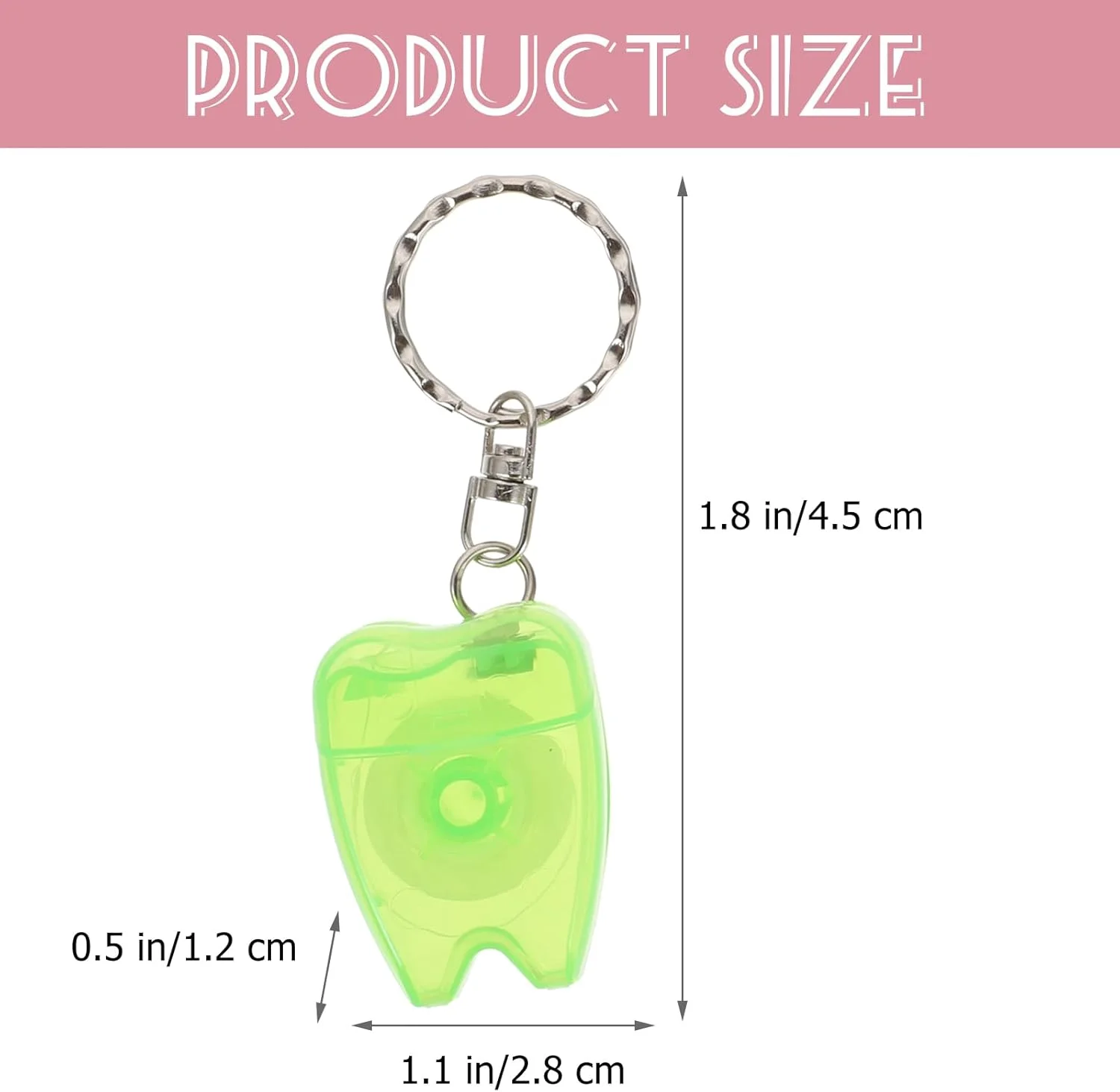 هیلایفتی 15 متری نخ دندان قابل حمل جاکلیدی نخ دندان 4 عدد (رنگ تصادفی) هیلایفتی 15 متری نخ دندان قابل حمل جاکلیدی نخ دندان 4 عدد (رنگ تصادفی)