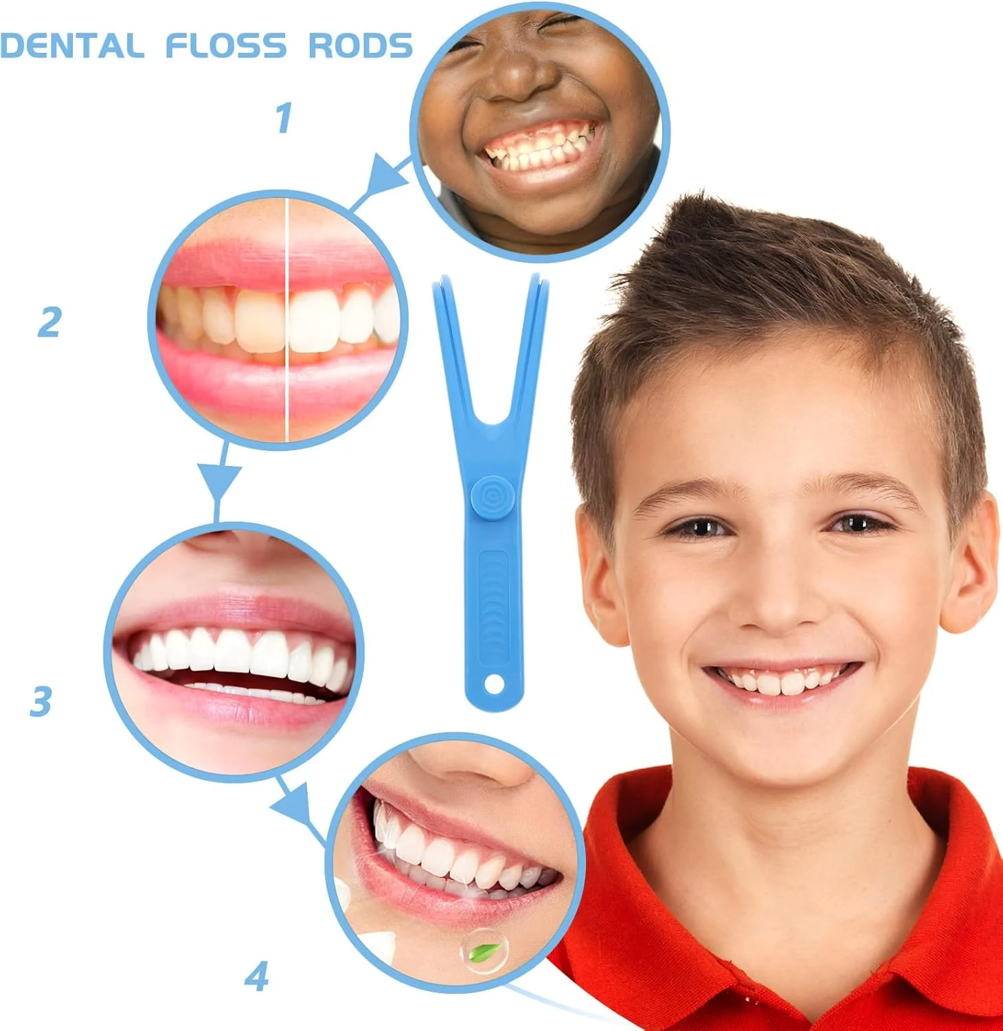 هیلایفتی نگهدارنده نخ دندان برای دندان - بسته 4 عددی دسته نخ دندان قابل استفاده مجدد جایگزین دسته نخ دندان برای تمیز کردن دندان (رنگ تصادفی) هیلایفتی نگهدارنده نخ دندان برای دندان - بسته 4 عددی دسته نخ دندان قابل استفاده مجدد جایگزین دسته نخ دندان برای تمیز کردن دندان (رنگ تصادفی)