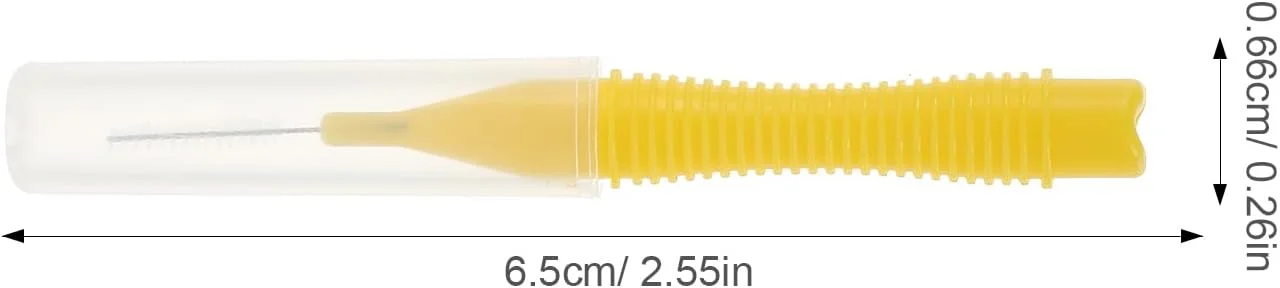 هیلایفتی 40 عدد برس بین دندانی، خلال دندان، نخ دندان، پاک کننده بین دندانی، زرد 0.4 میلی متر هیلایفتی 40 عدد برس بین دندانی، خلال دندان، نخ دندان، پاک کننده بین دندانی، زرد 0.4 میلی متر