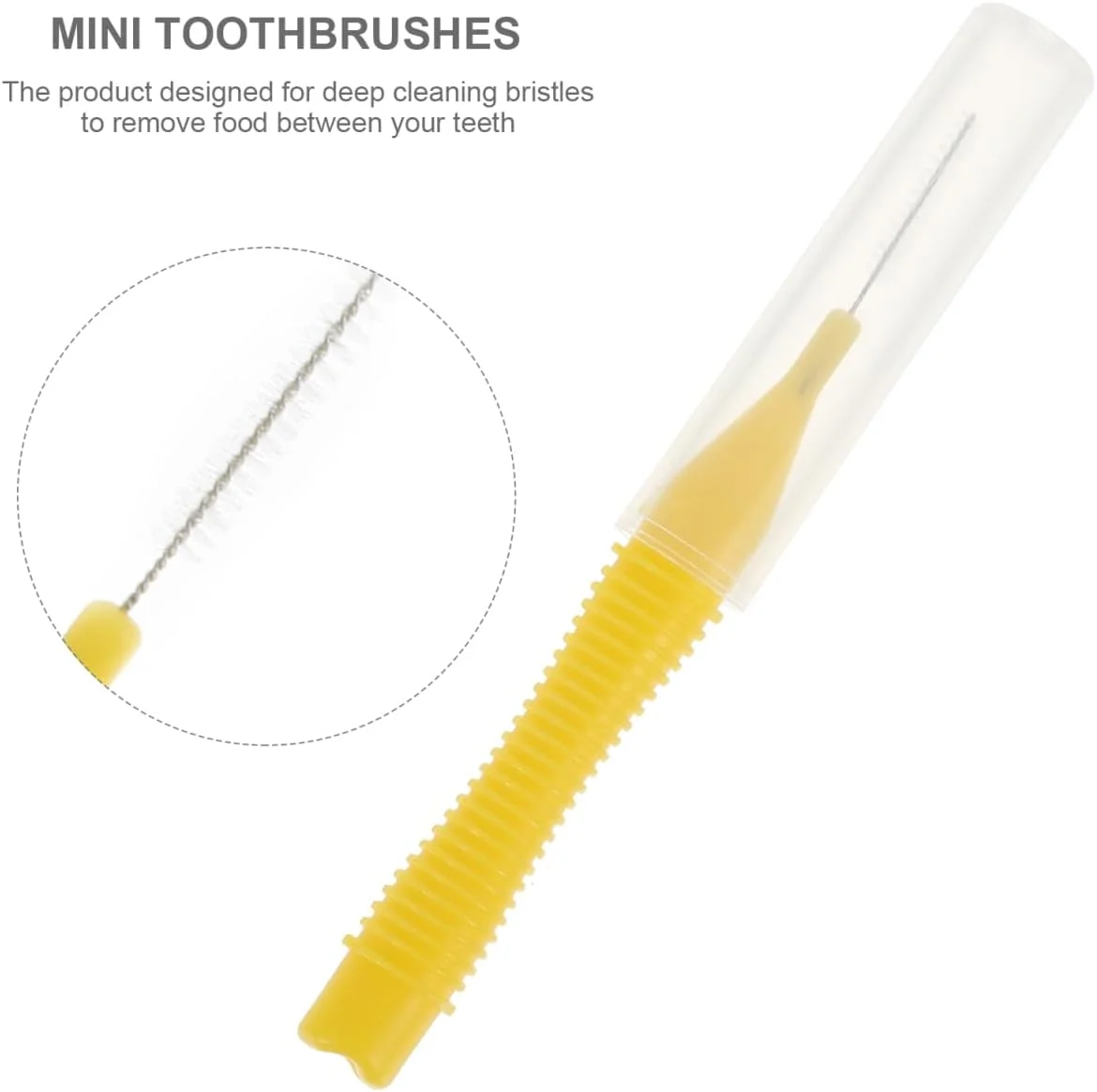 هیلایفتی 40 عدد برس بین دندانی، خلال دندان، نخ دندان، پاک کننده بین دندانی، زرد 0.4 میلی متر هیلایفتی 40 عدد برس بین دندانی، خلال دندان، نخ دندان، پاک کننده بین دندانی، زرد 0.4 میلی متر