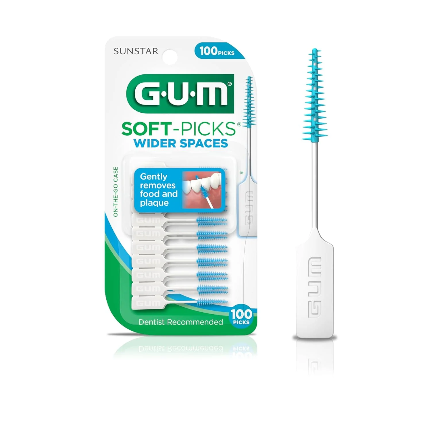 خلال دندان نرم GUM برای فضاهای بازتر، 100 عدد