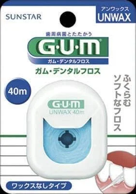 نخ دندان بدون موم سان استار GUM، 40 متری، بسته 60 عددی (4901616210714)