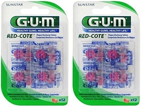 قرص های آشکارساز پلاک قرمز GUM - بسته دوتایی
