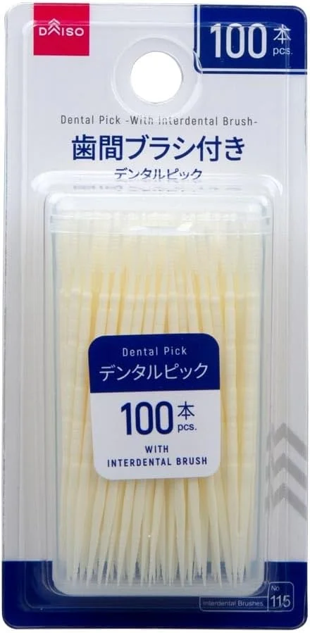 خلال دندان دایسو با برس بین دندانی، سفید (100 عدد)