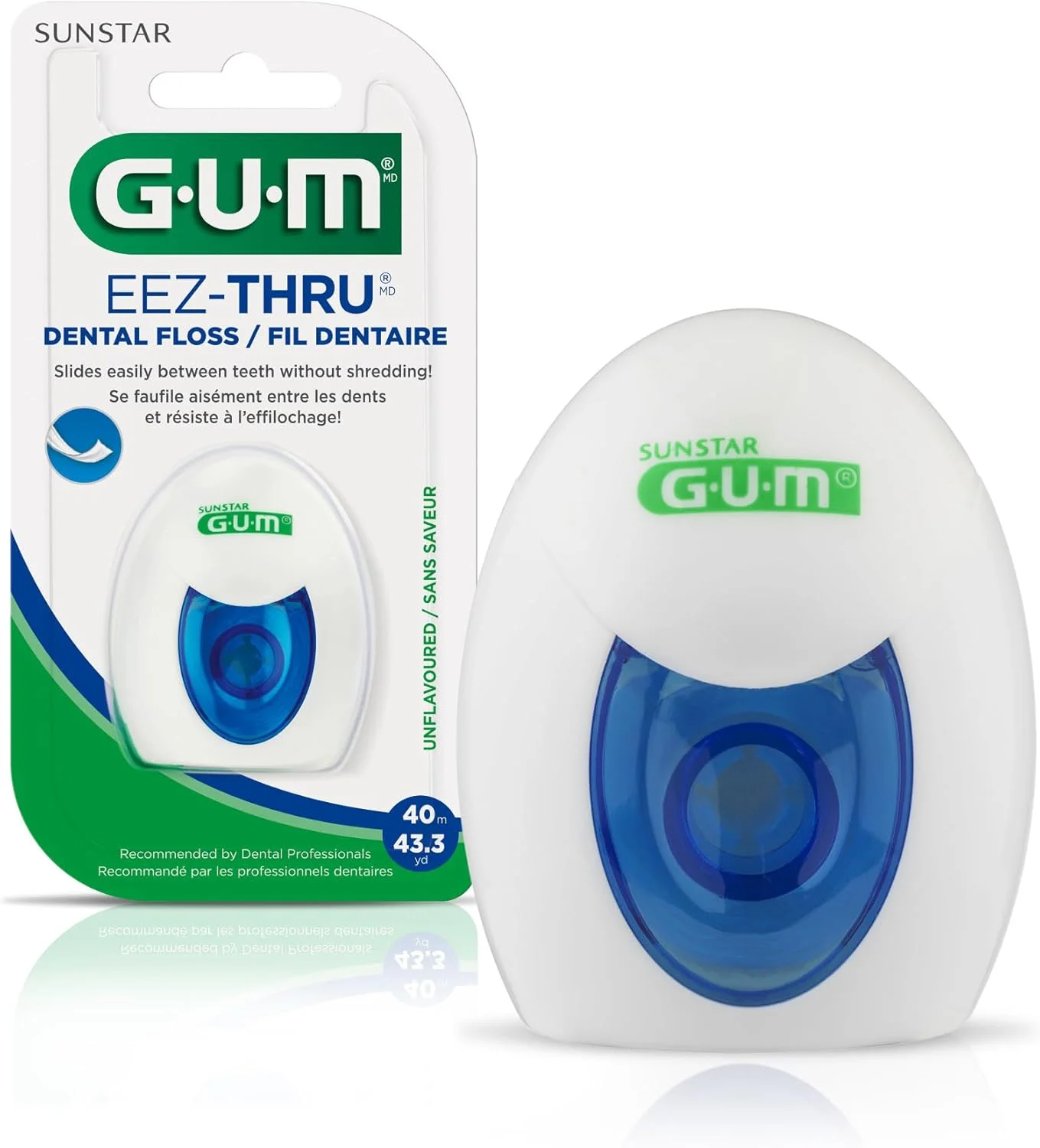 نخ دندان GUM EEZ-Thru، بدون طعم، 40 متر