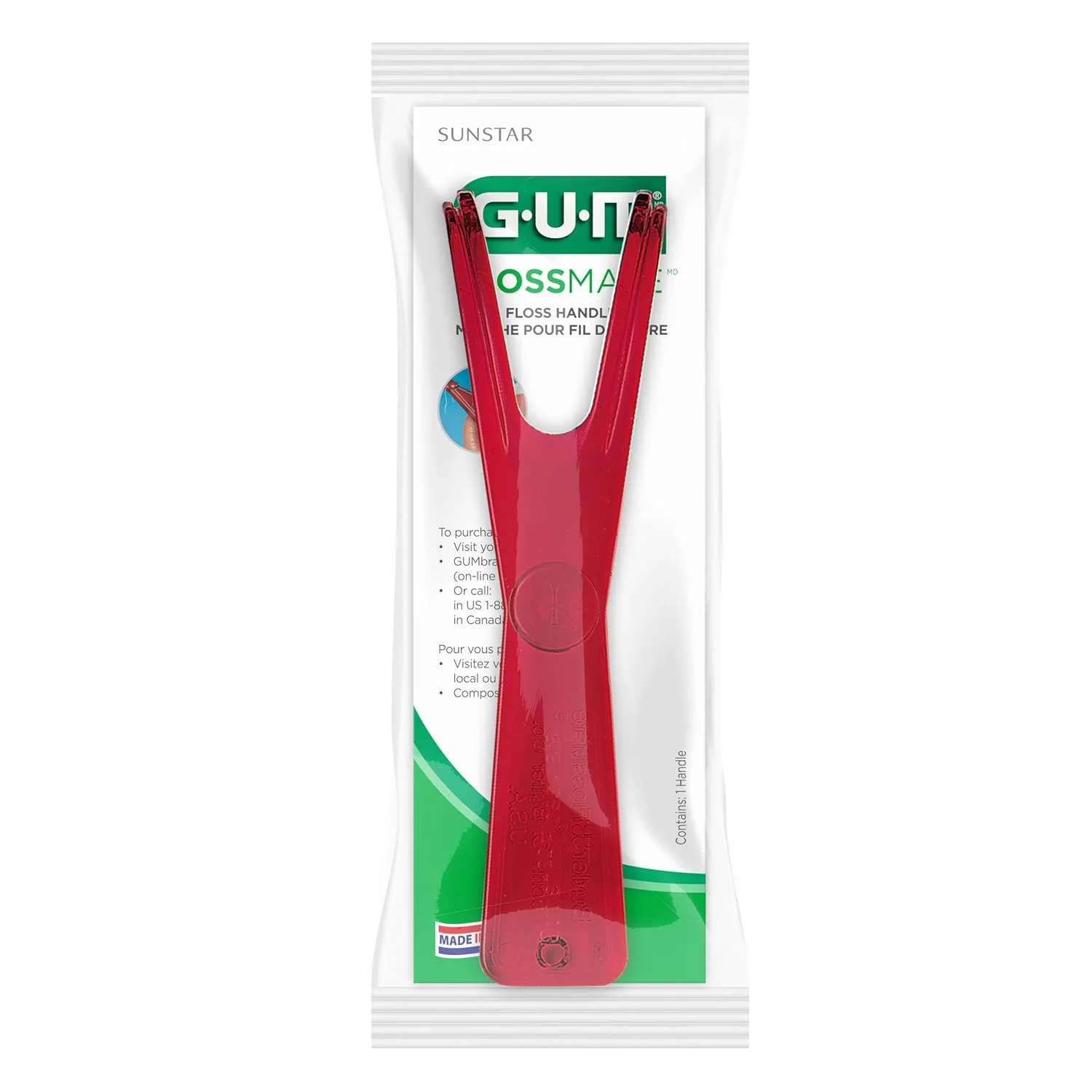 دسته نخ دندان قابل استفاده مجدد GUM Flossmate، سازگار با محیط زیست، انتخاب نخ دندان برای از بین بردن پلاک و سلامت لثه 1 عدد (بسته 3 عددی) دسته نخ دندان قابل استفاده مجدد GUM Flossmate، سازگار با محیط زیست، انتخاب نخ دندان برای از بین بردن پلاک و سلامت لثه 1 عدد (بسته 3 عددی)