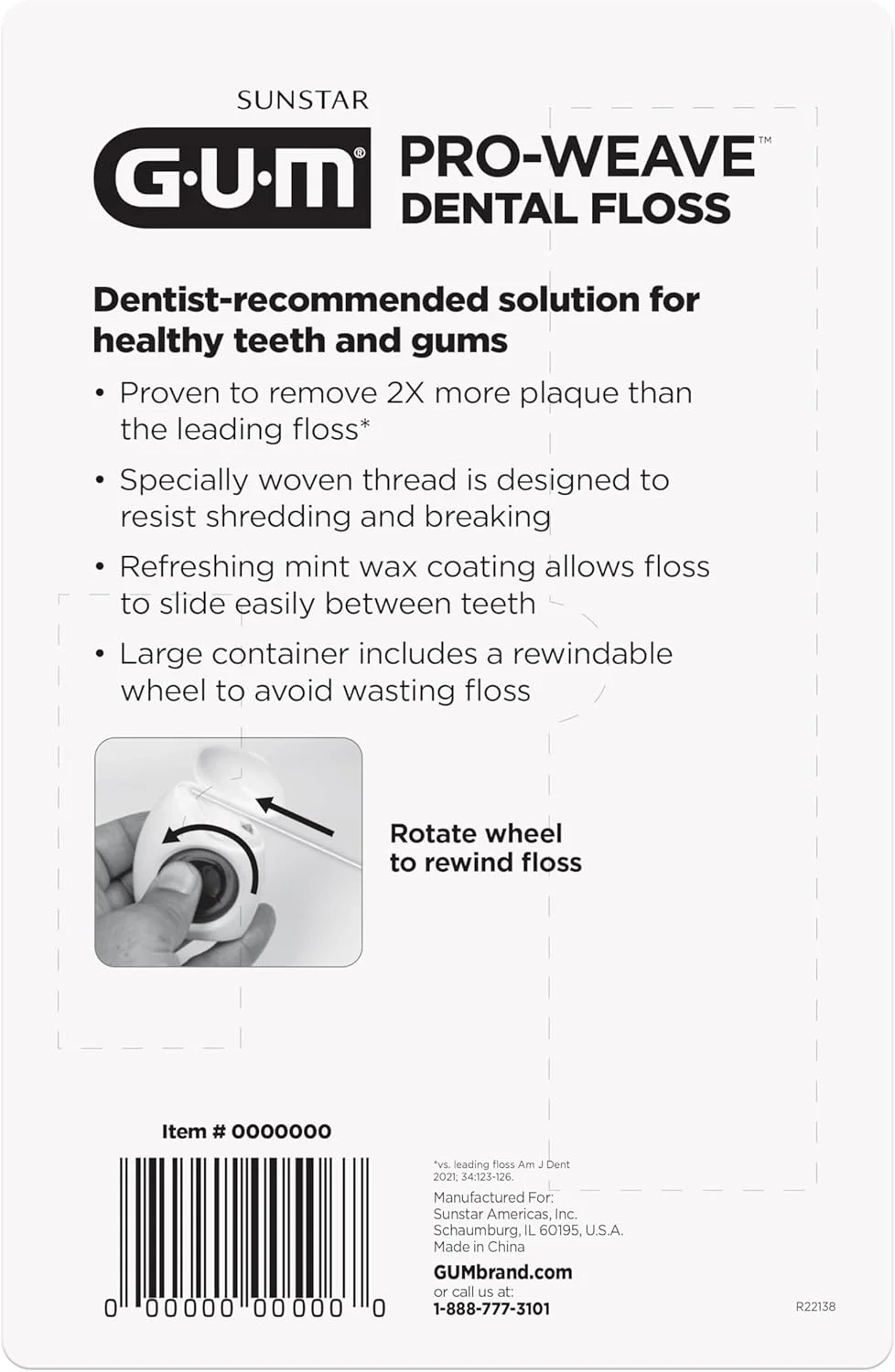 نخ دندان بافته شده Gum Pro Weave، از بین برنده 2 برابر بیشتر پلاک، مقاوم در برابر ساییدگی، بسته 3 عددی به همراه 2 واحد مسافرتی نخ دندان بافته شده Gum Pro Weave، از بین برنده 2 برابر بیشتر پلاک، مقاوم در برابر ساییدگی، بسته 3 عددی به همراه 2 واحد مسافرتی