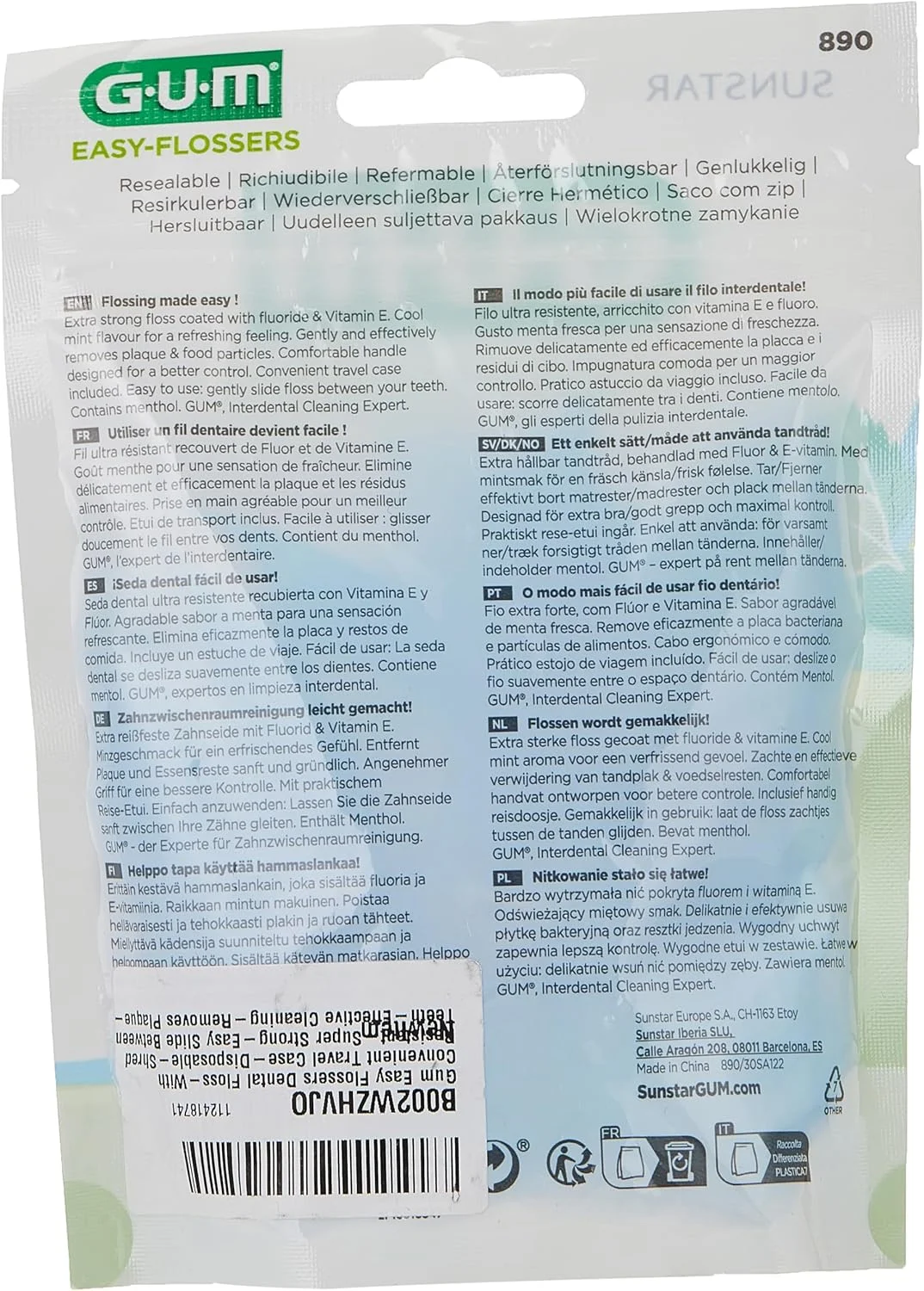 نخ دندان کمانی ایزی فلاسرز گام - به همراه جعبه مسافرتی مناسب - یکبار مصرف - مقاوم در برابر ریش ریش شدن - بسیار قوی - سر خوردن آسان بین دندان ها - تمیز کردن موثر - از بین برنده پلاک -