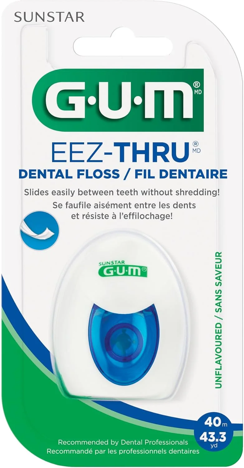 نخ دندان GUM EEZ-Thru، بدون طعم، 40 متر