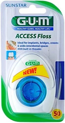 نخ دندان GUM ACCESS برای 50 بار استفاده، بسته 6 عددی