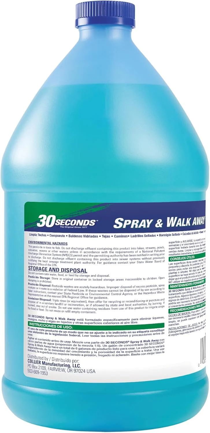 اسپری تمیز کننده 30 SECONDS مدل Spray & Walk Away، حجم 3.7 لیتر - کنسانتره (1GSAWA)