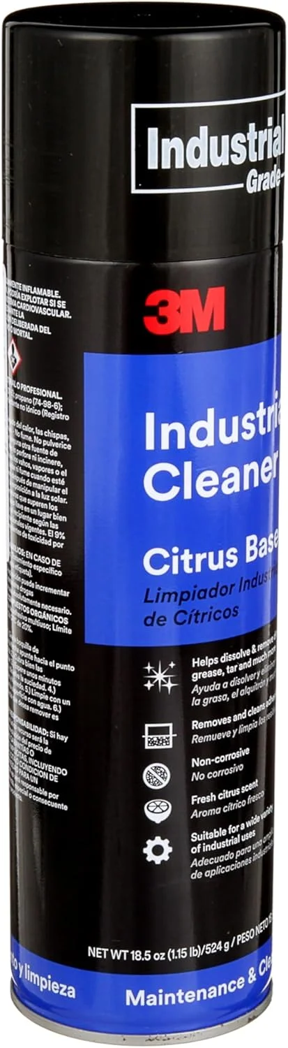 پاک کننده صنعتی پایه مرکبات 3M، وزن 524 گرم. تمیز کننده و از بین برنده چسب، ایده آل برای کمک به حل کردن و از بین بردن کثیفی، گریس، قیر و بسیاری از چسب های غیر سخت شونده