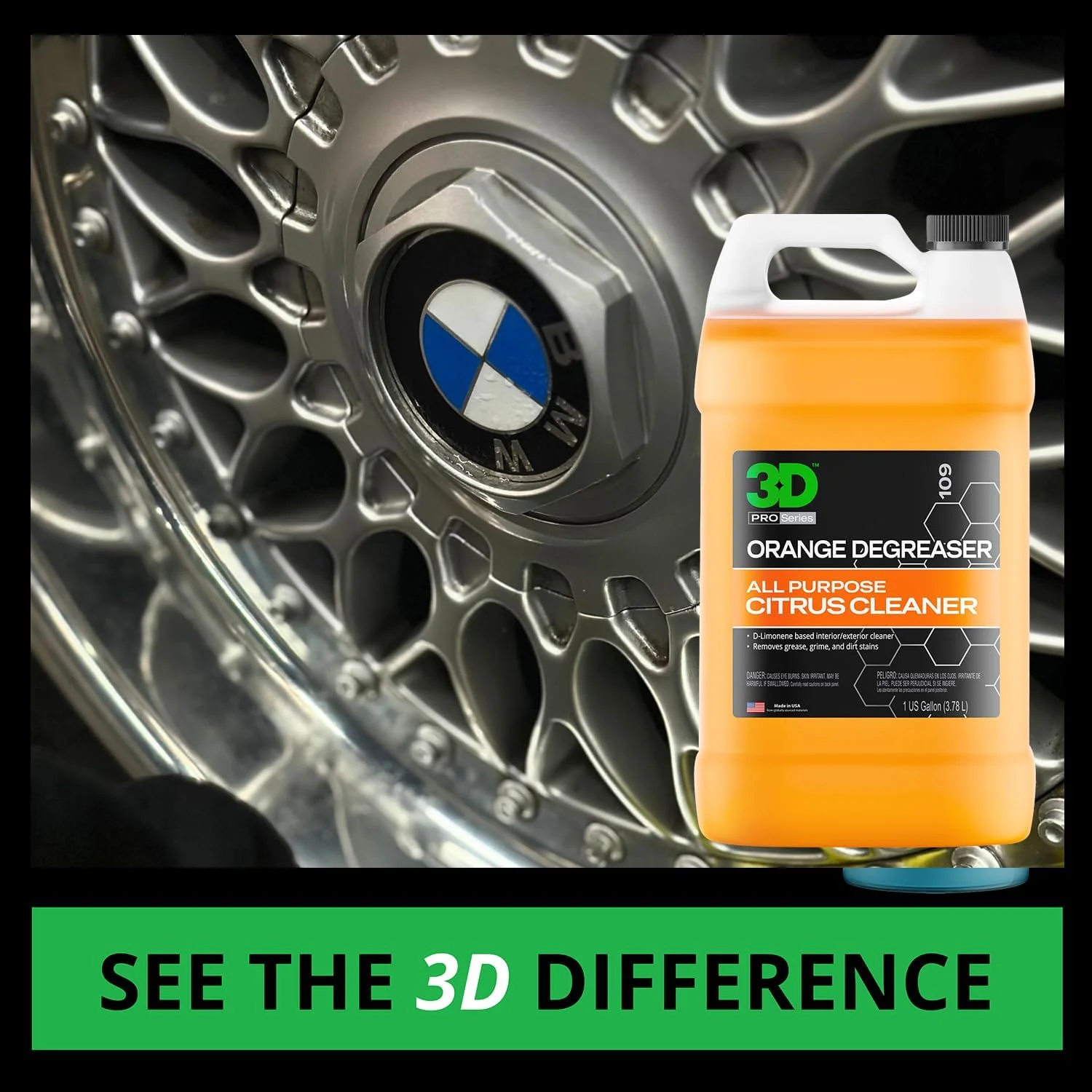 چربی زدای مرکبات نارنجی سه بعدی 470 میلی لیتر - تمیز کننده لکه ها و اثاثیه یا لوازم داخلی، ایده آل برای از بین بردن لکه های مواد غذایی، نوشیدنی ها و غیره در اثاثیه یا لوازم داخلی