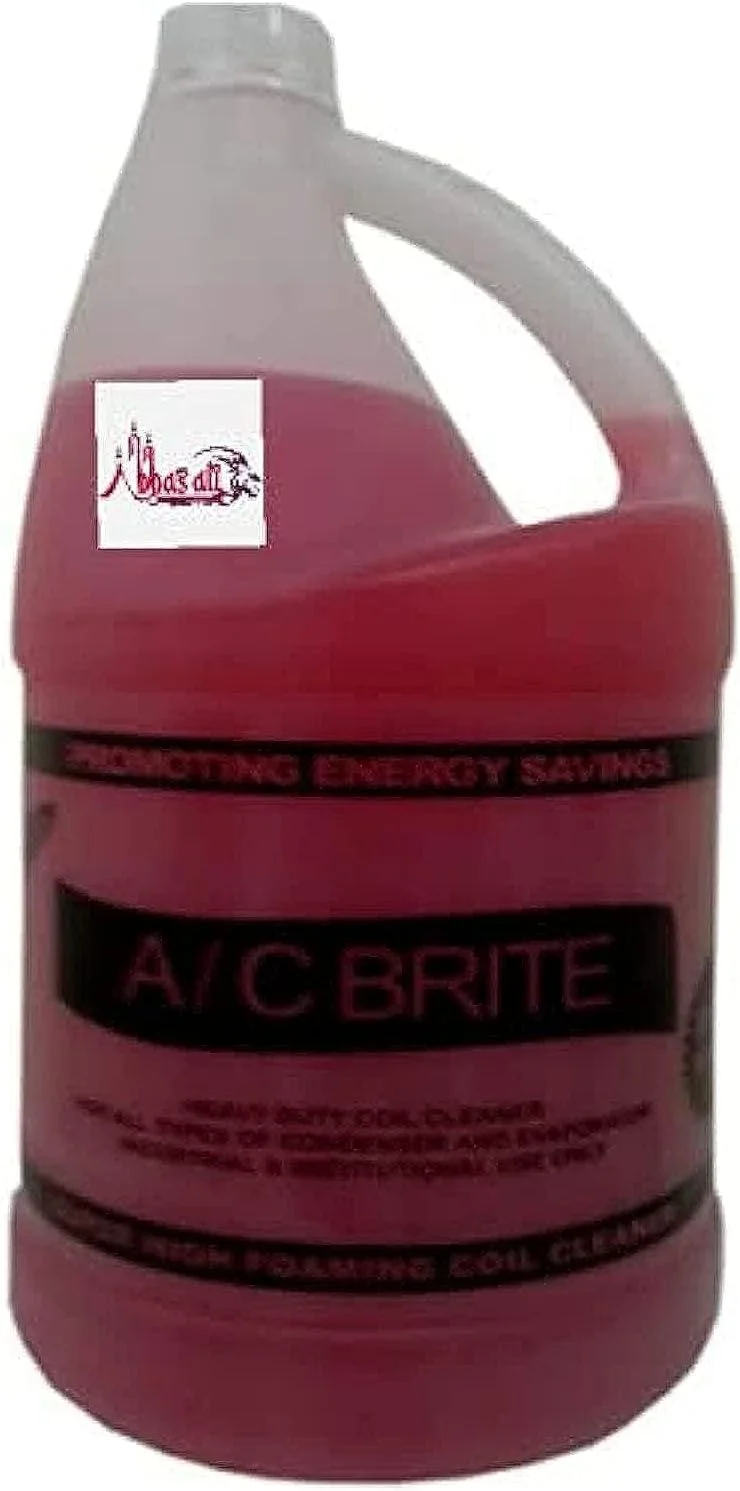 مایع پاک کننده کویل سنگین عباسعلی A/C Brite برای استفاده در کویل های تهویه مطبوع، خودروها، صنایع دریایی و صنعتی و غیره - 1 گالن