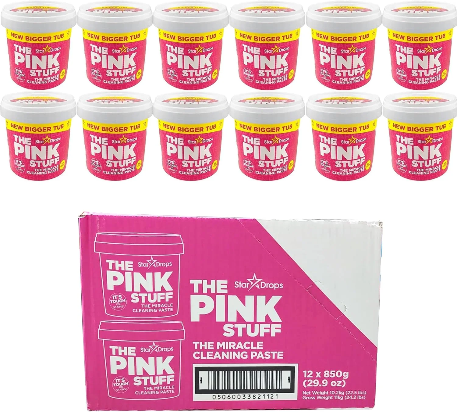 خمیر تمیز کننده چند منظوره پینک استاف 12 عددی - 850 گرمی (12 بسته 850 گرمی) خمیر تمیز کننده چند منظوره پینک استاف 12 عددی - 850 گرمی (12 بسته 850 گرمی)