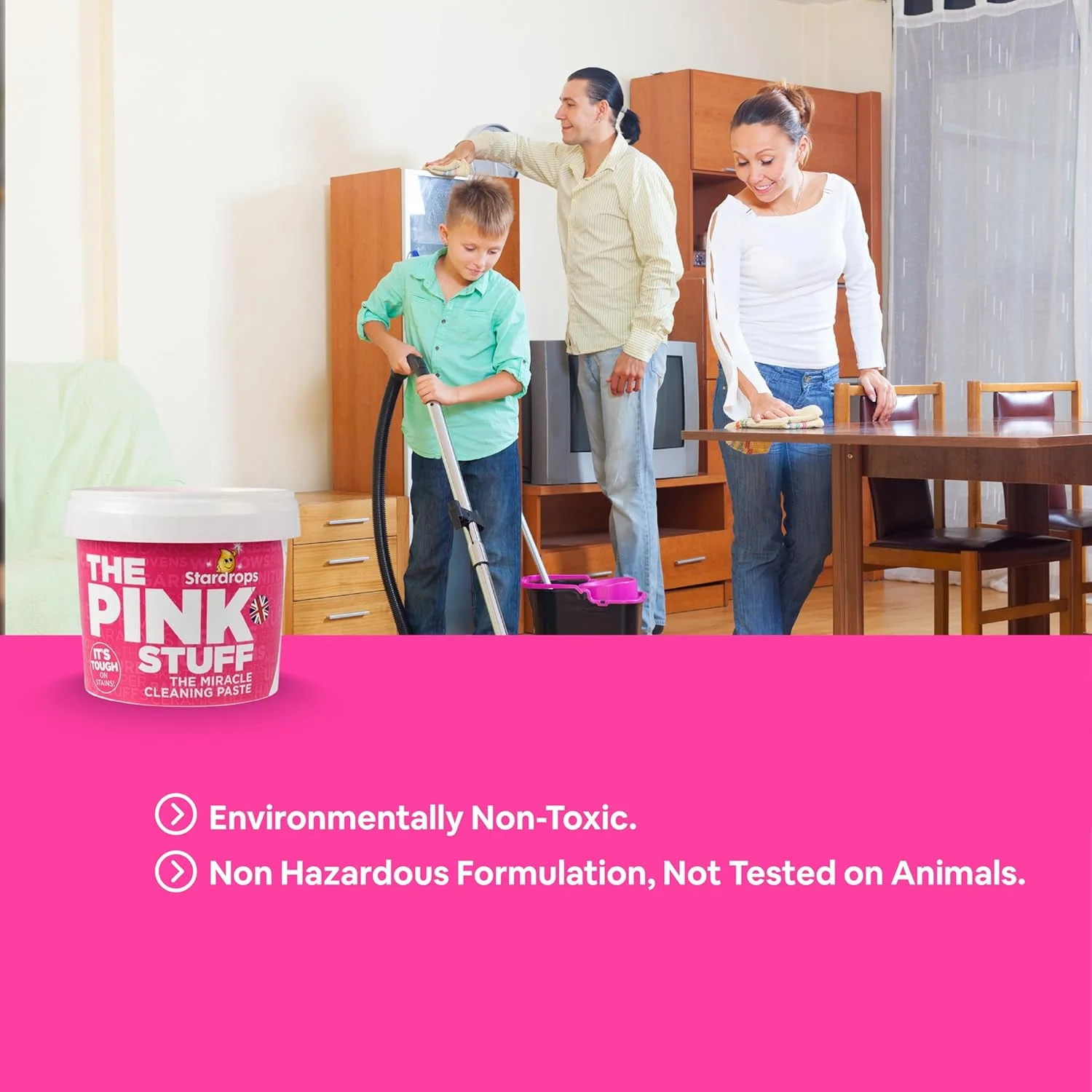 خمیر تمیز کننده چند منظوره پینک استاف 12 عددی - 850 گرمی (12 بسته 850 گرمی) خمیر تمیز کننده چند منظوره پینک استاف 12 عددی - 850 گرمی (12 بسته 850 گرمی)