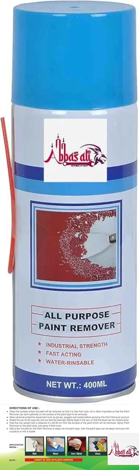 اسپری پاک کننده رنگ عباسعلی 400 میلی لیتر به همراه کاردک 3 اینچی و دستکش مناسب برای مصارف صنعتی و تجاری اسپری پاک کننده رنگ عباسعلی 400 میلی لیتر به همراه کاردک 3 اینچی و دستکش مناسب برای مصارف صنعتی و تجاری