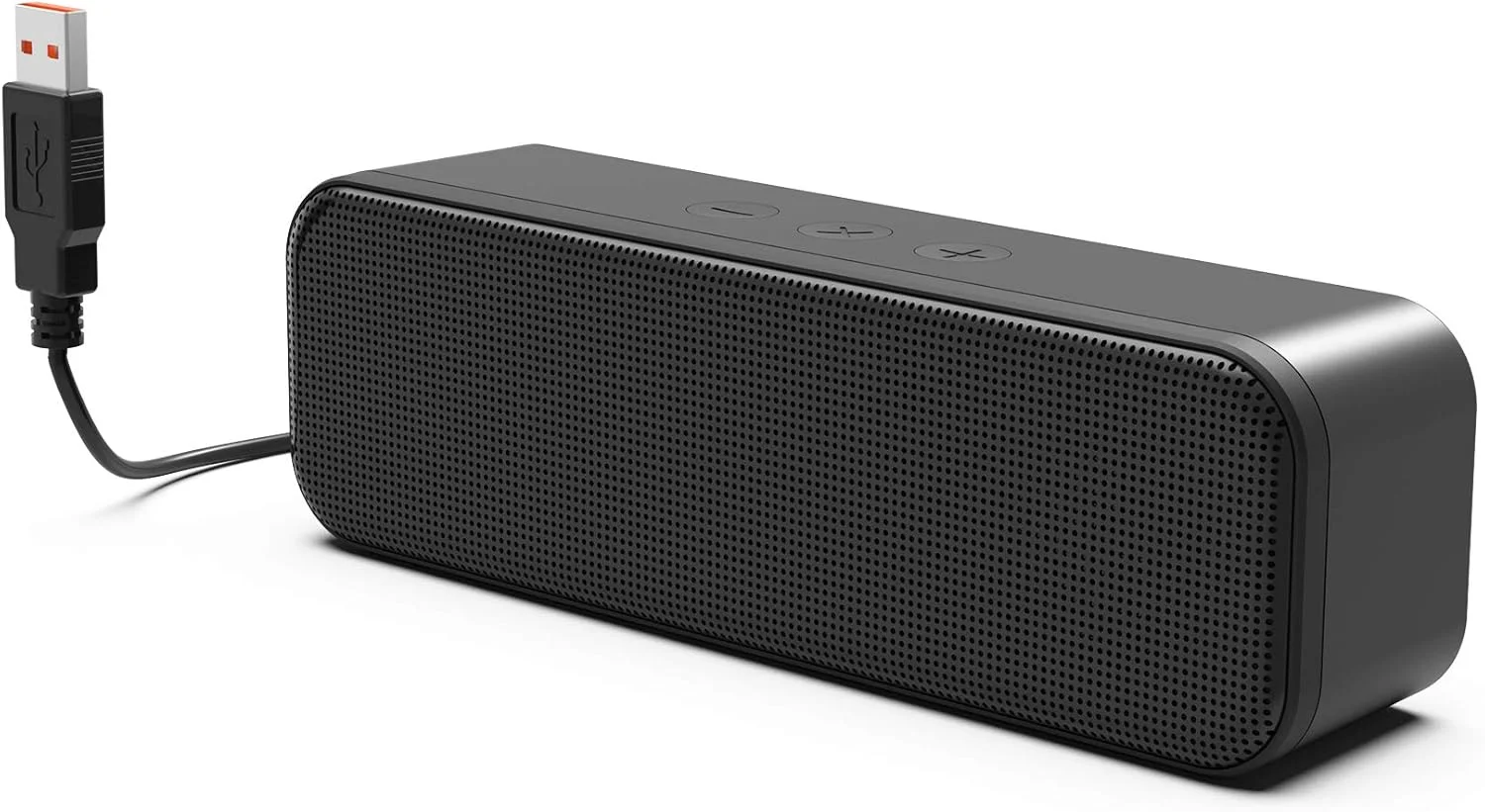 اسپیکر کامپیوتر USB LIELONGREN [جدیدترین مدل 2021]، اسپیکر PC برای لپ تاپ، کامپیوتر رومیزی، ساندبار کوچک قابل حمل با صدای بلند و باس غنی - ارتقا یافته با کنترل صدا