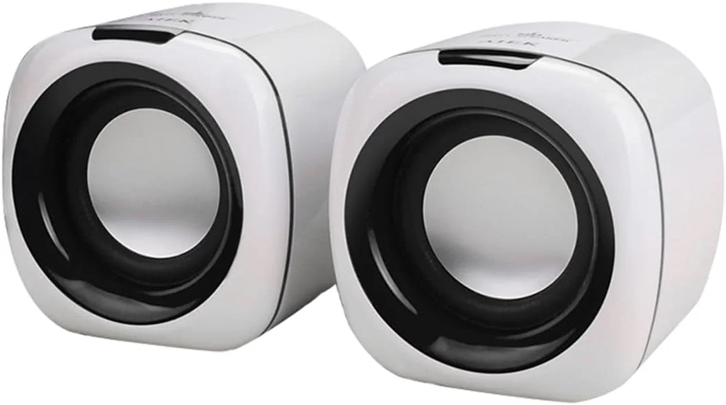 اسپیکرهای کامپیوتر LEDPTS.jP، اسپیکرهای 6 واتی USB برای کامپیوتر/رایانه شخصی/لپ تاپ، اسپیکر گیمینگ مانیتور