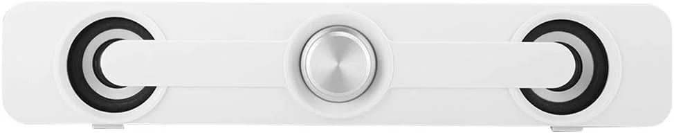 اسپیکر حرفه ای Juicemoo، اسپیکر کوچک، لپ تاپ پایدار برای کامپیوتر خانگی رومیزی (سفید)