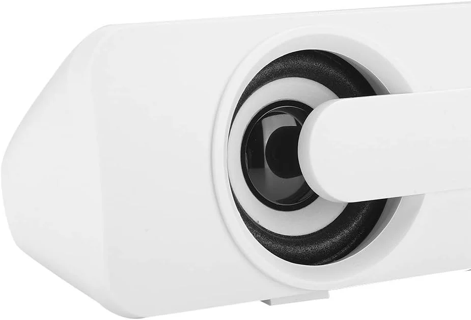 اسپیکر حرفه ای Juicemoo، اسپیکر کوچک، لپ تاپ پایدار برای کامپیوتر خانگی رومیزی (سفید)