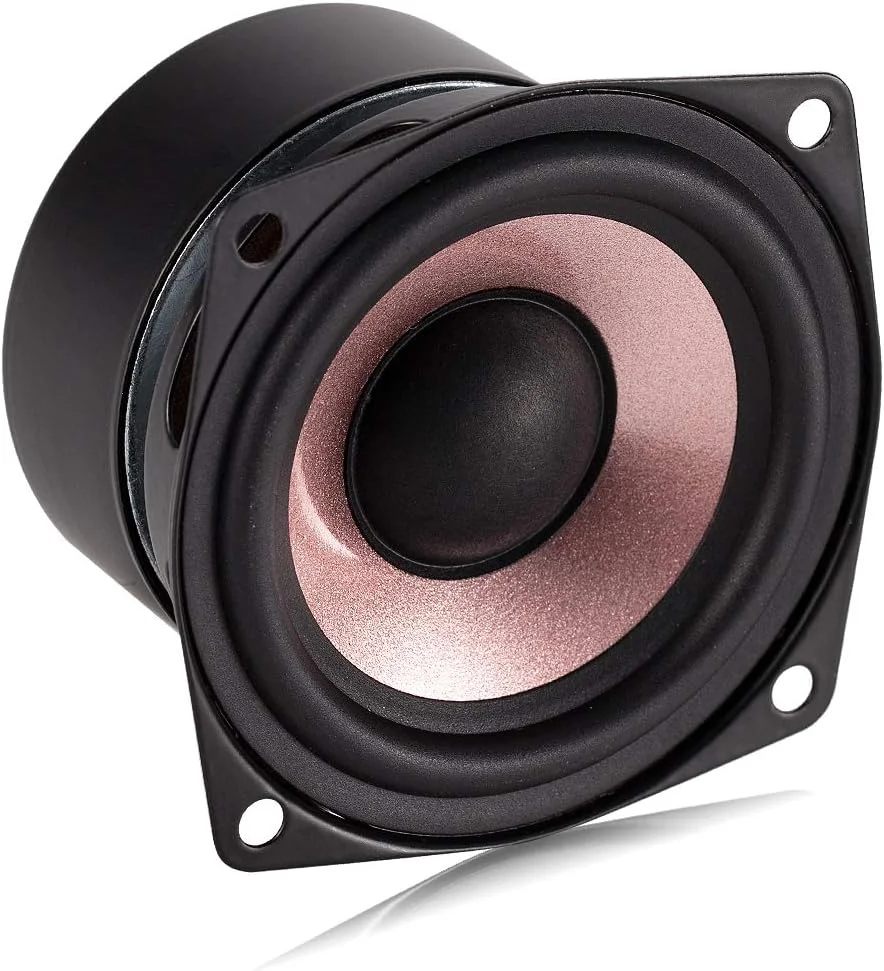 بلندگوی فول رنج دسکتاپ Hi-Fi دوک آدیو، 2.5 اینچ، 4 اهم، حساسیت بالا برای سیستم صوتی خانگی و خودرو، 8-15 وات (تک عددی)