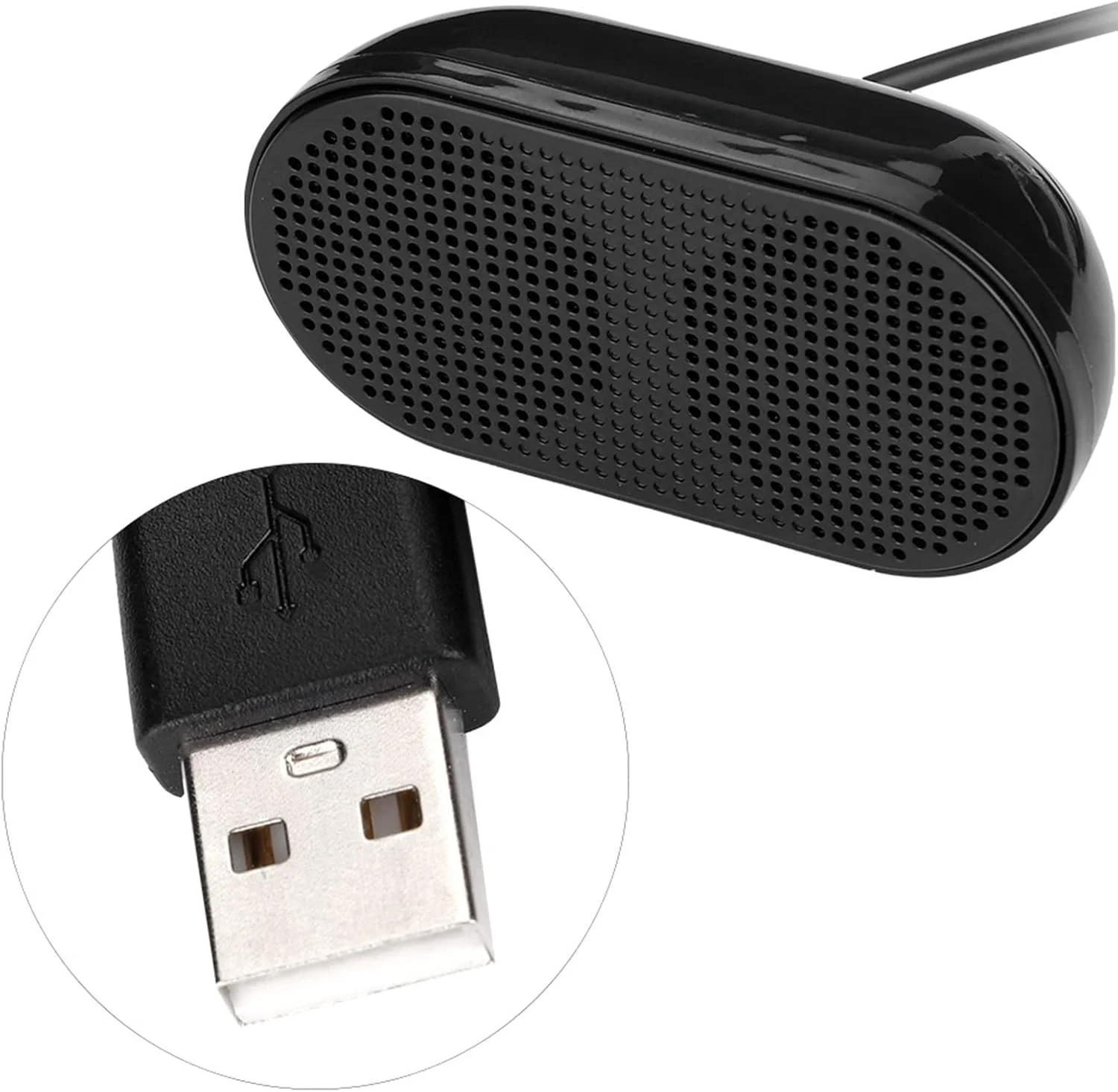 اسپیکر کامپیوتر USB مدل HWGING با صدای بلند 9×6×6، اسپیکر دوگانه USB سیمی، منبع تغذیه یکپارچه، صدای باس قوی، اسپیکر سیمی برای کامپیوتر رومیزی