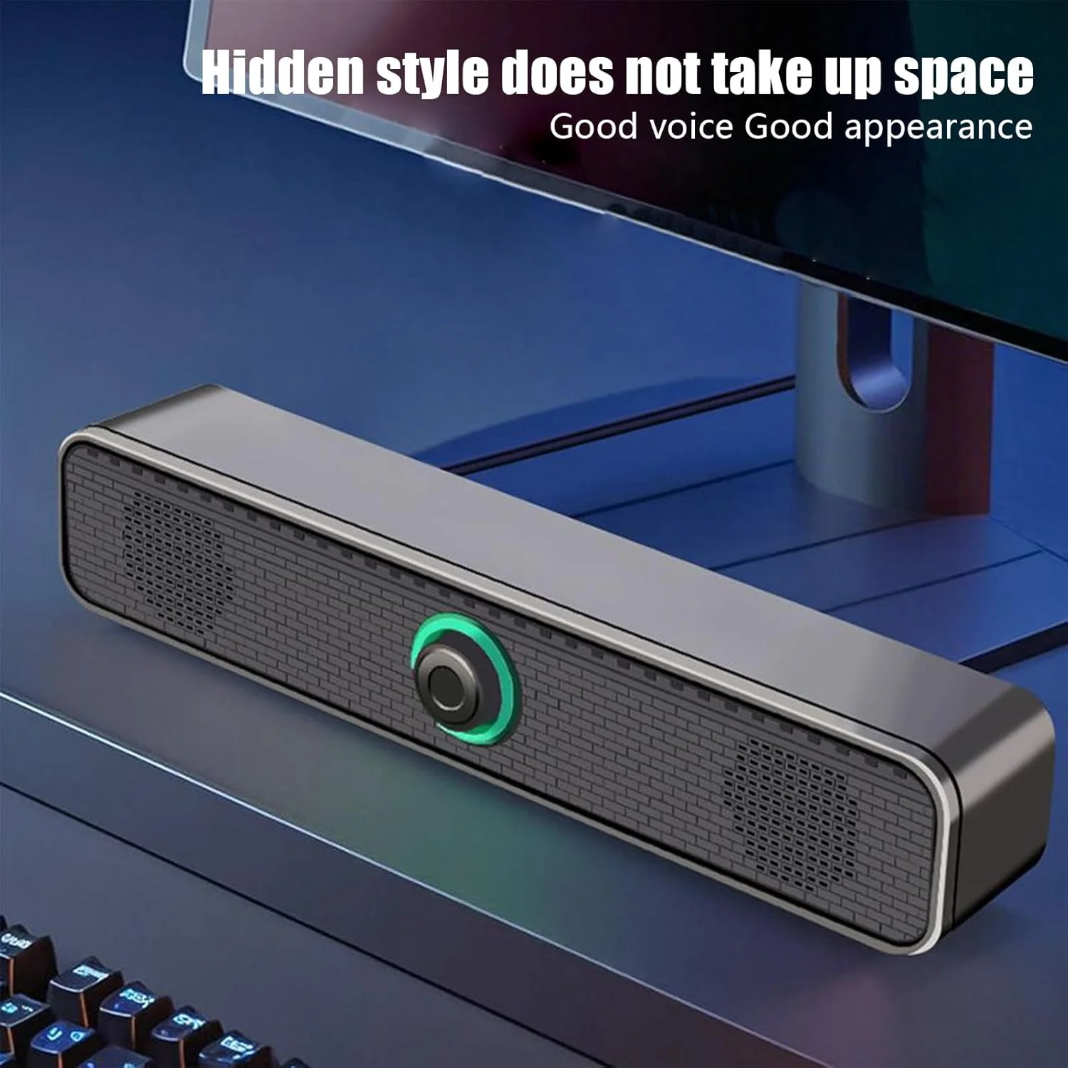 اسپیکرهای رومیزی، اسپیکرهای USB با صدای استریو - ساندبار USB با صدای بلند برای کامپیوتر، تبلت، خانه، ماشین، کلاس درس، پروژکتور، تلویزیون، موسیقی، استیج